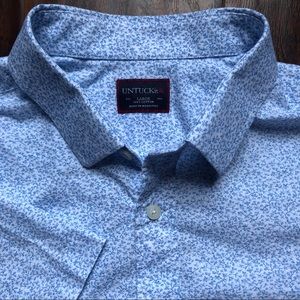 Untuckit Floral Pocket Shirt Button Front S/S